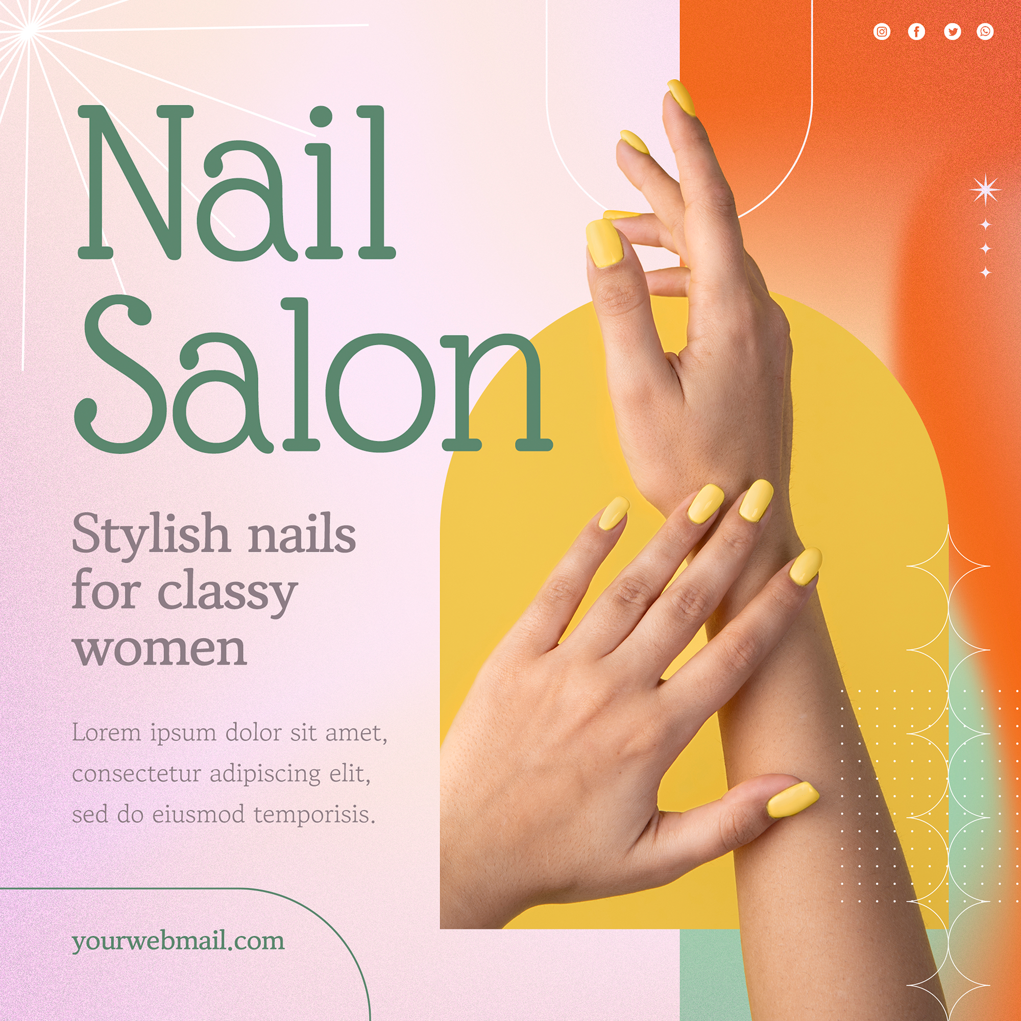 Special promotion on nail enhancement services at Mango Nails & Spa
